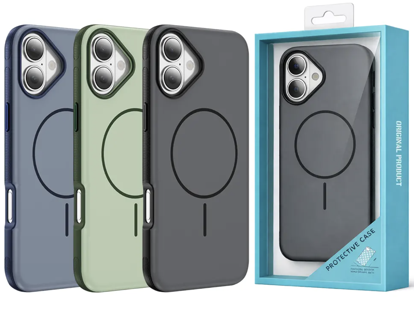 Fulcrum protective cases in multiple colours with retail packaging
